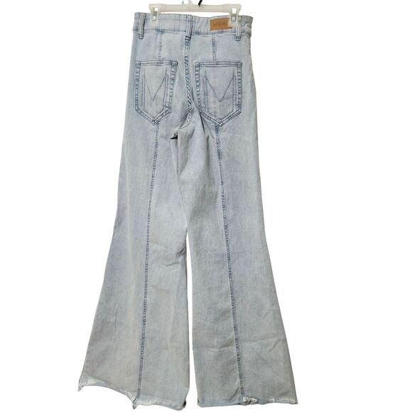Show Me Your Mumu Jeans Size 27 Light Blue Color Wide Leg Stretch - Picture 3 of 16
